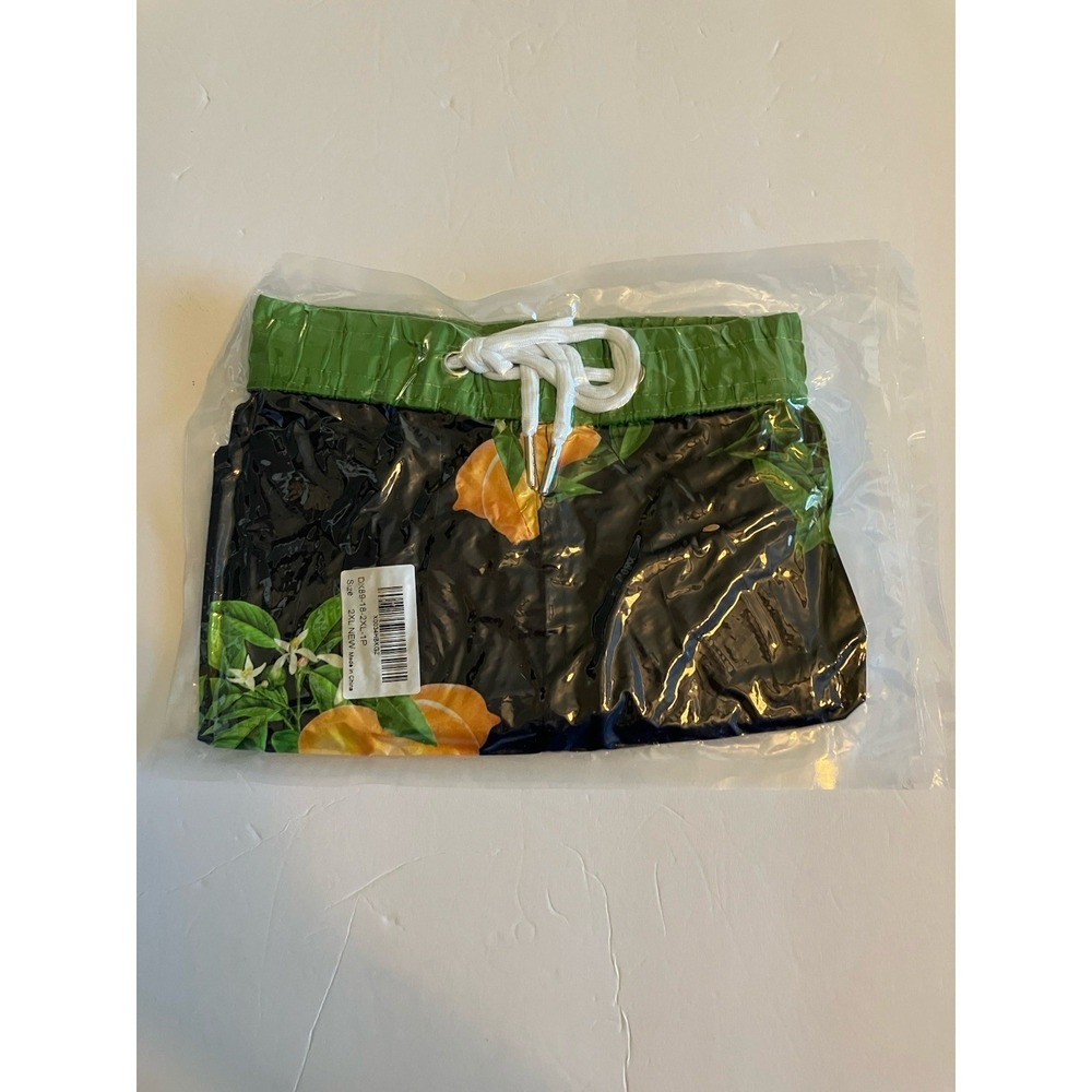 Swim Trunks Mens Tropical Lemon Vacation Shorts Size 2XL C909